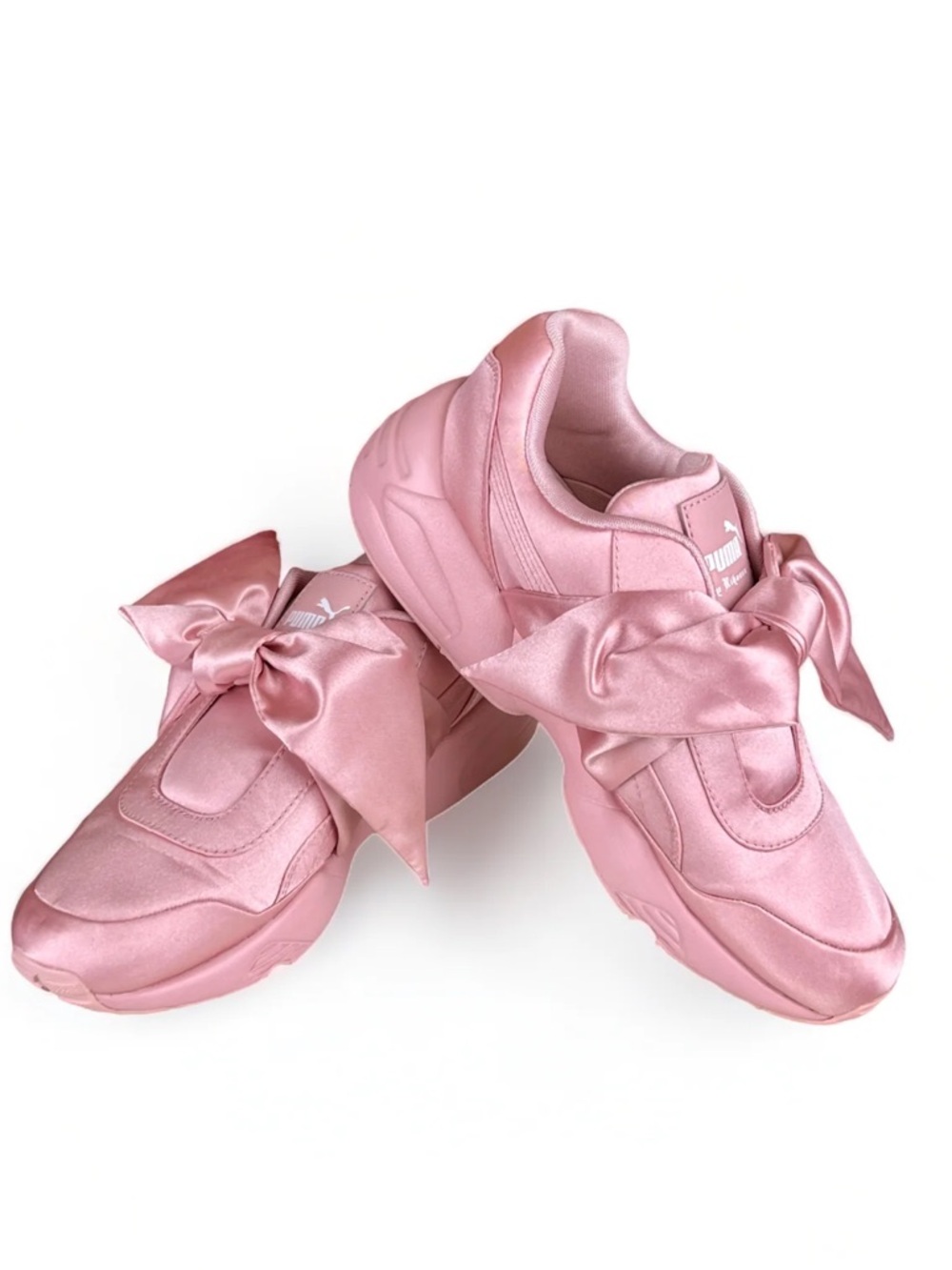 Puma X Rihanna Fenty Collab Bow Pink Sneakers Size 8